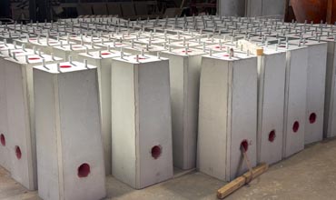 Foundation blocks for poles