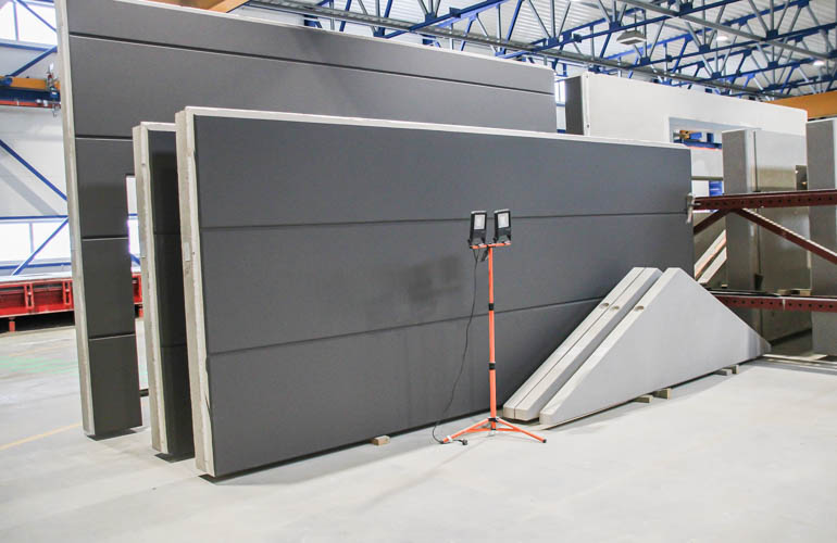 Warehouse building wall