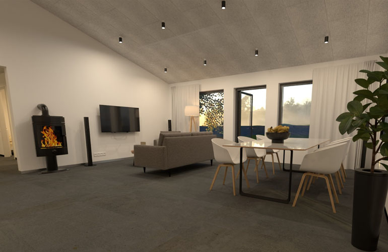 Villa Danne living room