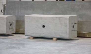 Бетонный фундаментный блок для осветительных столбов